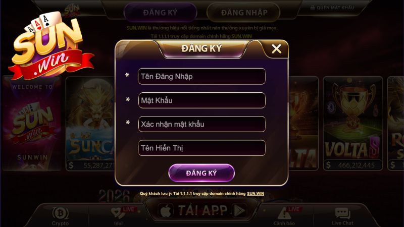Quy trình đăng nhập Sunwin chuẩn xác trong 30 giây